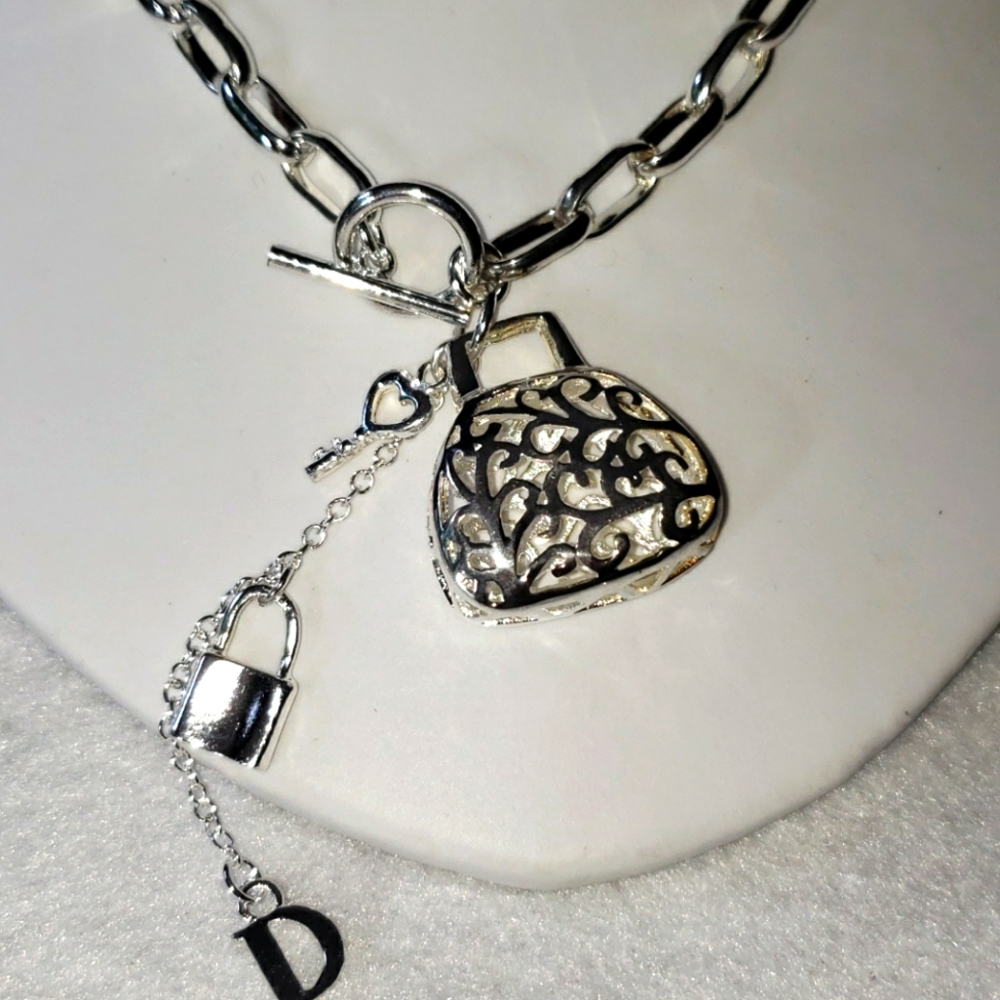 DIor impression Stainless steel necklace toggle clasp - Picture 2 of 3